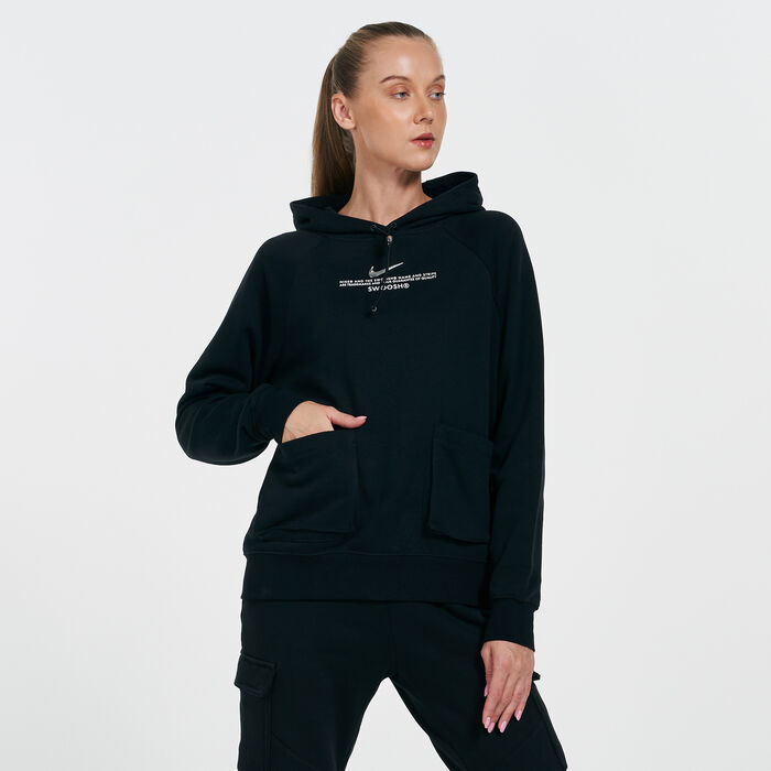 نايكي هودي سبورتسوير سووش للنساء أسود image number 0