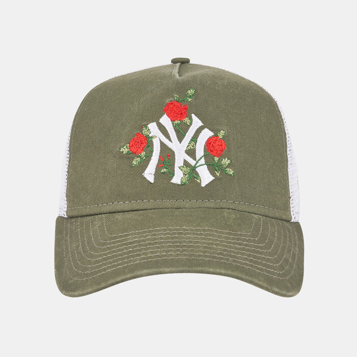 نيو ايرا قبعة نيويورك يانكيز فلاور 9فورتي ايه-فريم تراكر للرجال أخضر image number 0