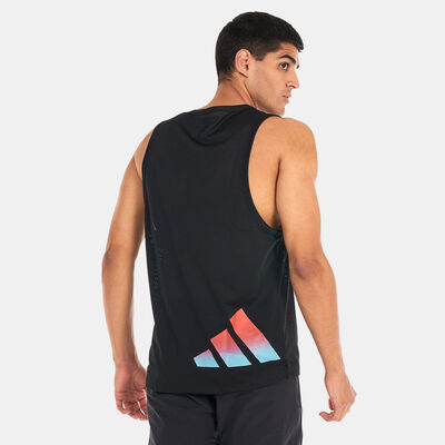 اديداس تيشيرت بلا أكمام ترين ايكونز 3-سترايبس ترينينج للرجال أسود