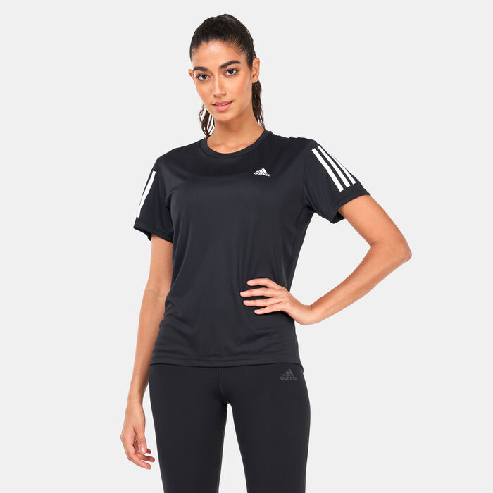 اديداس تيشيرت اون ذا رن للنساء أسود image number 0