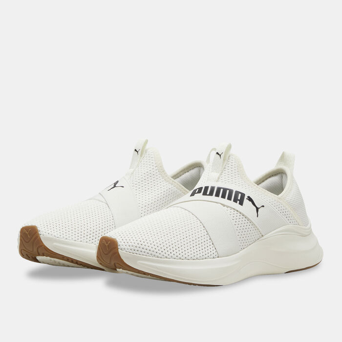بوما حذاء الجري سوفت رايد هارموني سليب-اون للنساء أبيض image number 1