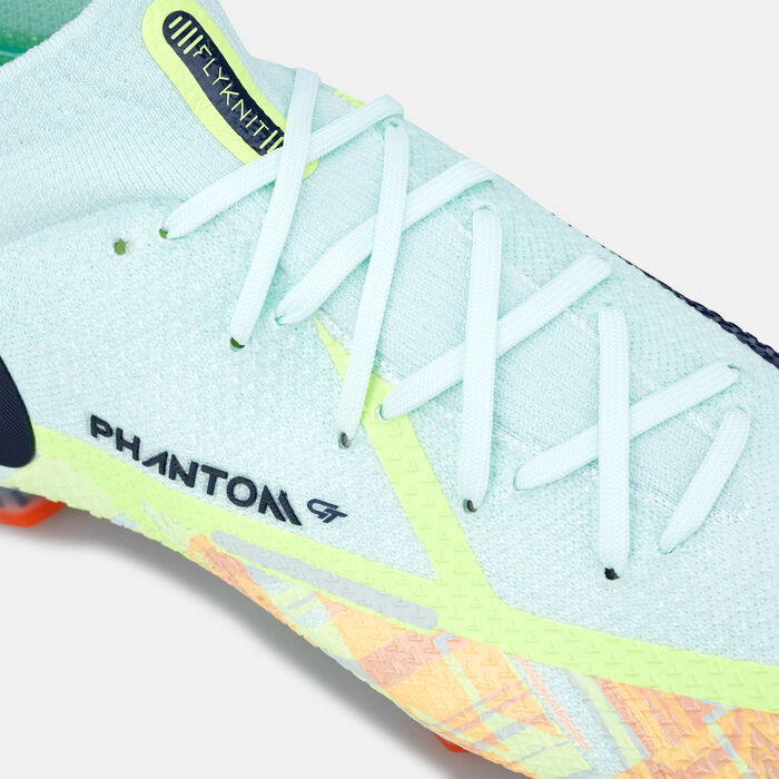 نايكي حذاء كرة القدم فانتوم GT1 ايليت لملاعب العشب الطبيعي للرجال أخضر image number 4