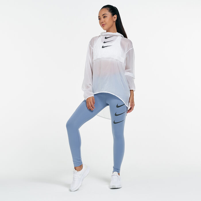 نايكي جاكيت رن ديفيجن بلوفر باكابل للنساء أبيض image number 2