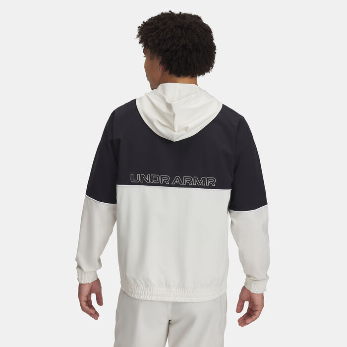 اندر ارمر جاكيت كرة السلة زون ووفن للرجال أبيض image number 1