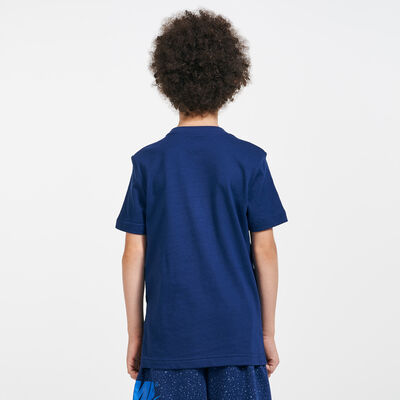 جوردن تيشيرت براكتس فلايت للاطفال الكبار أزرق