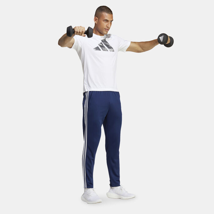 اديداس بنطال ترين اسنشالز 3-سترايبس للرجال أزرق image number 2