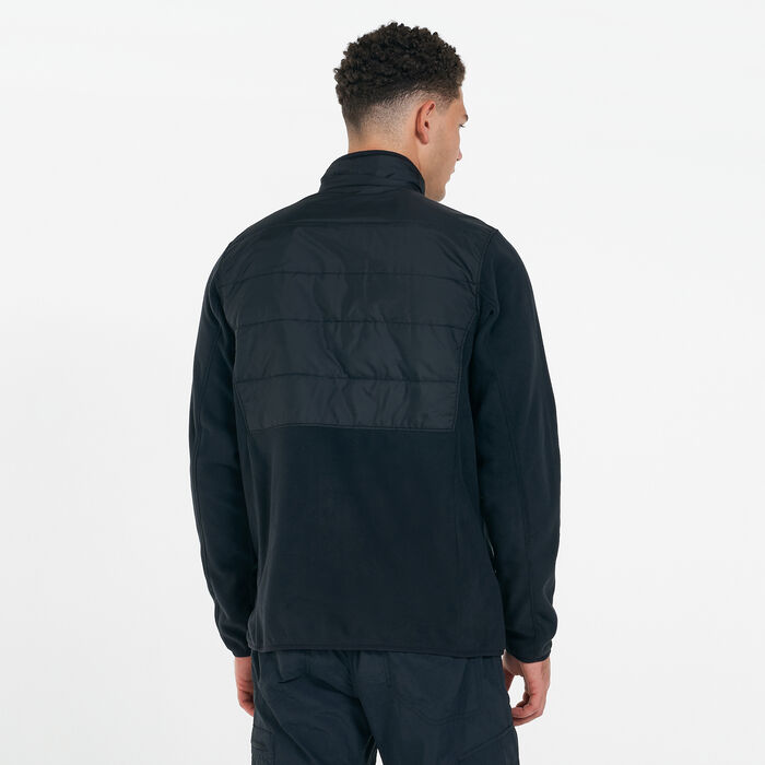 كولومبيا جاكيت بيسين فليس بسحاب كامل للرجال أسود image number 1