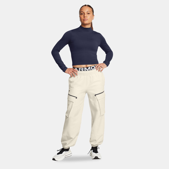 اندر ارمر تيشيرت التمرين ميريديون للنساء أزرق image number 2