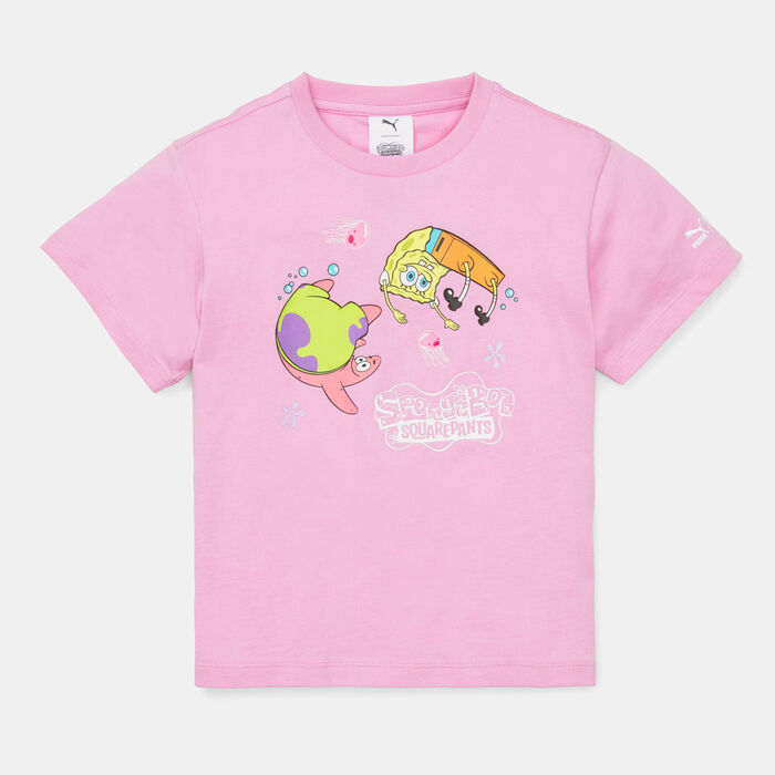 بوما تيشيرت x سبونج بوب للاطفال وردي image number 0