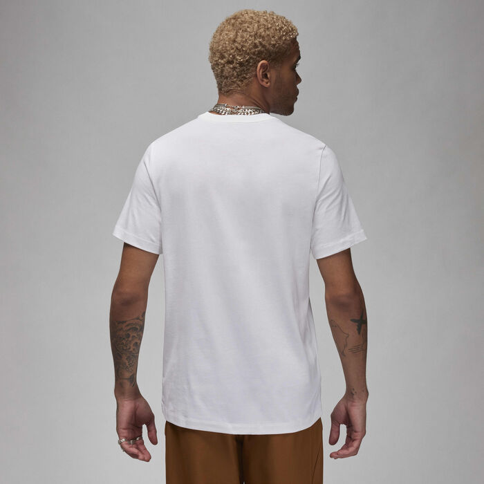 جوردن تيشيرت شورت-سليف للرجال أبيض image number 1