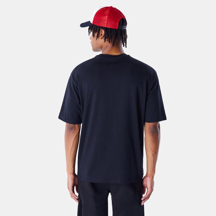 نيو ايرا تيشيرت ان-بي-ايه شيكاغو بولز سكريبت للرجال أسود image number 1