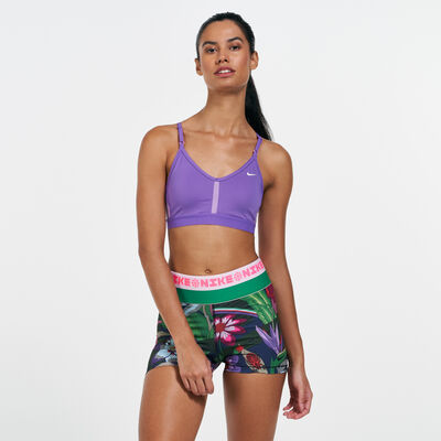 نايكي اندي صدرية رياضية باديد في نك بدعم خفيف للنساء بنفسجي