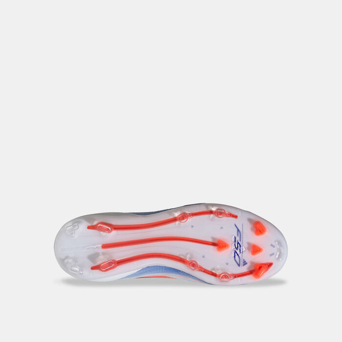 اديداس حذاء كرة القدم F50 برو لملاعب العشب الصناعي للاطفال أبيض image number 3