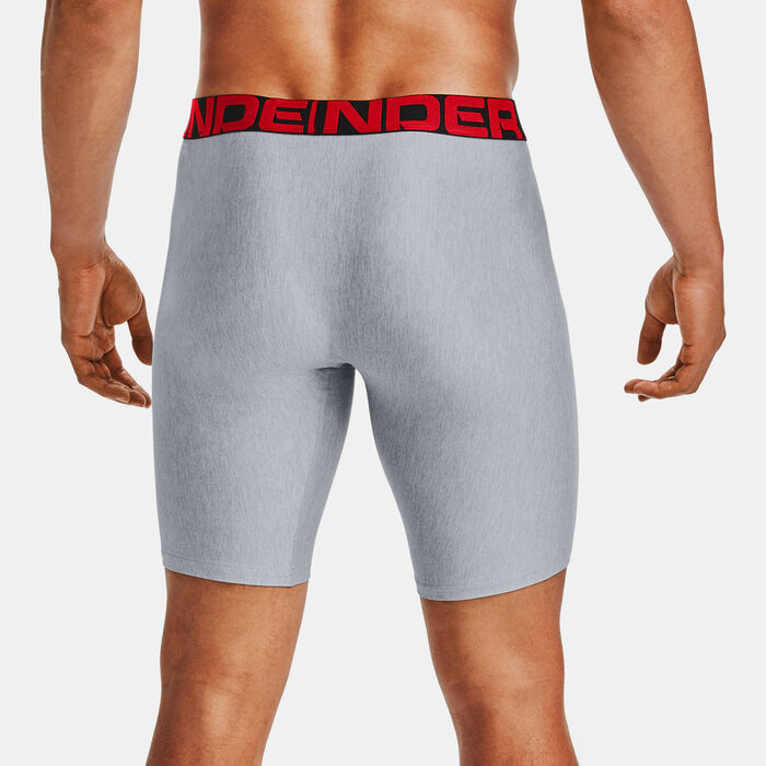 اندر ارمر سروال داخلي تك 9-انش للرجال ( 2 قطع ) رمادي image number 1
