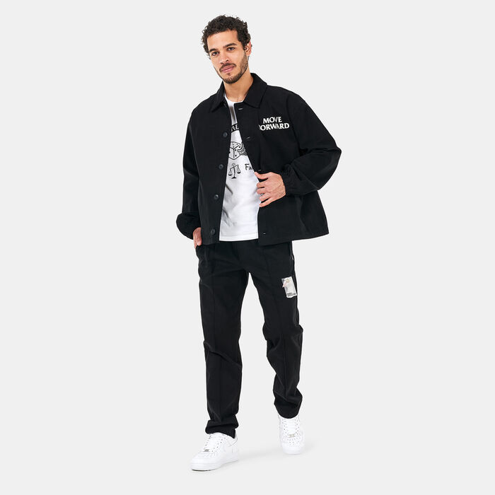 تي لايبراري جاكيت باتن كلوجر للرجال أسود image number 2