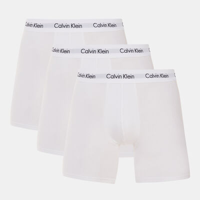 كالفن كلاين سروال داخلي بوكسر للرجال (3 قطع) أبيض