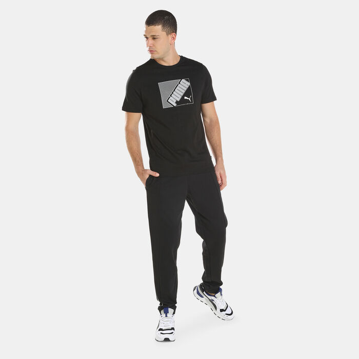 بوما تيشيرت فلوك للرجال أسود image number 2