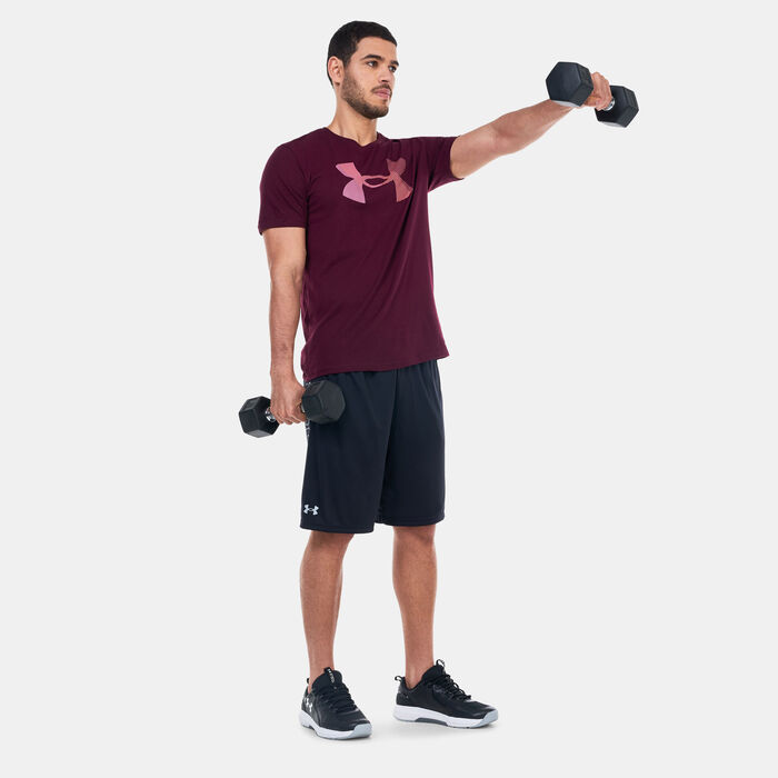 اندر ارمر شورت التمرين UA تَك ووردمارك جرافيك للرجال أسود image number 2