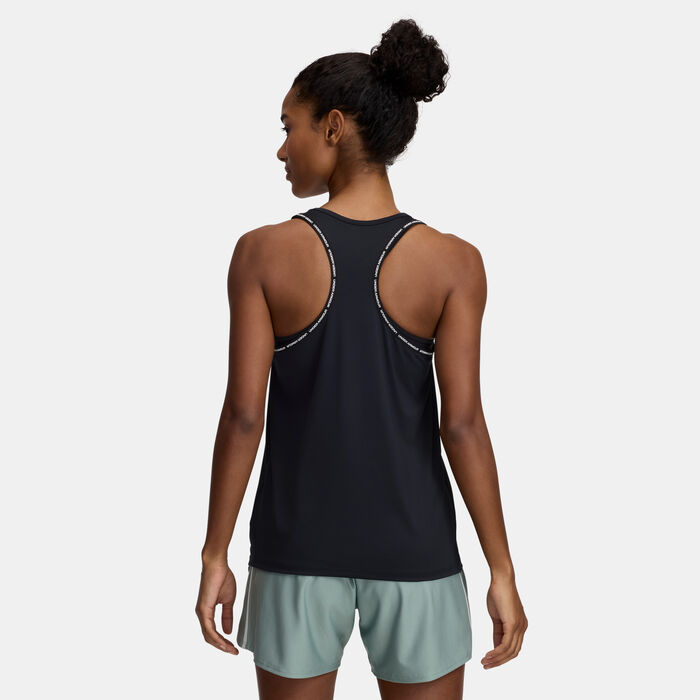 اندر ارمر بلوزة تمرين حفر تيك نوك اوت للنساء أسود image number 1