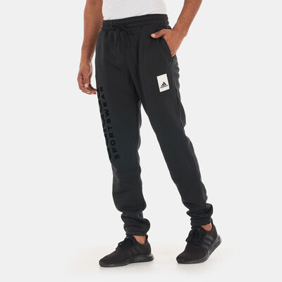 اديداس بنطال فليس لاونج للرجال أسود