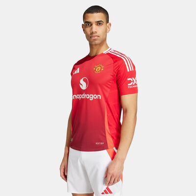 اديداس تيشيرت كرة القدم مانشستر يونايتد 24/25 الأساسي اوثنتك للرجال أحمر