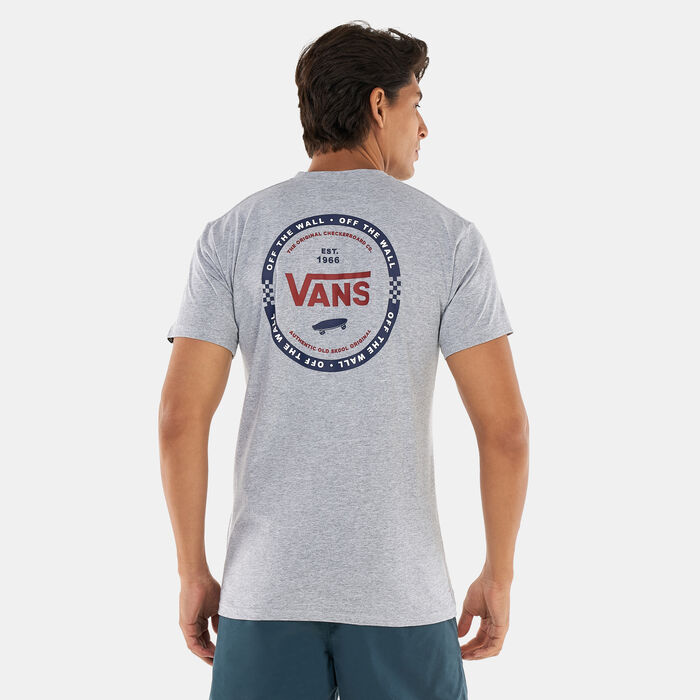 فانس تيشيرت لوجو تشك للرجال رمادي image number 1