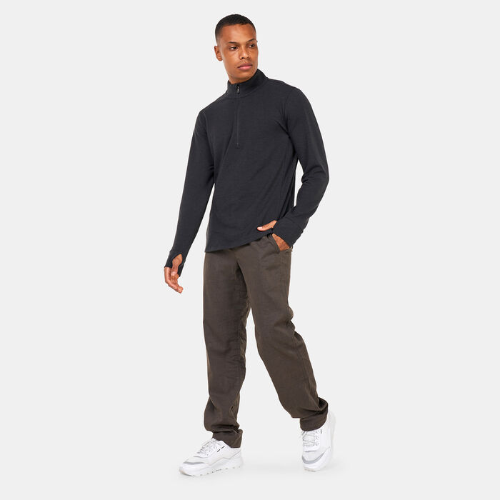 برانا سويتشيرت اتيتيود تراكر بربع سحاب للرجال أسود image number 2