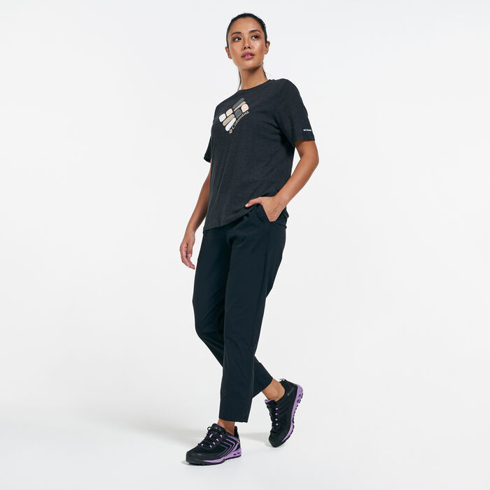 كولومبيا تيشيرت بلو بيرد داي ريلاكسد للنساء أسود image number 2