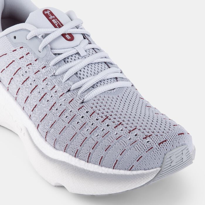 اندر ارمر حذاء الجري انفنيت ايليت للرجال رمادي image number 4