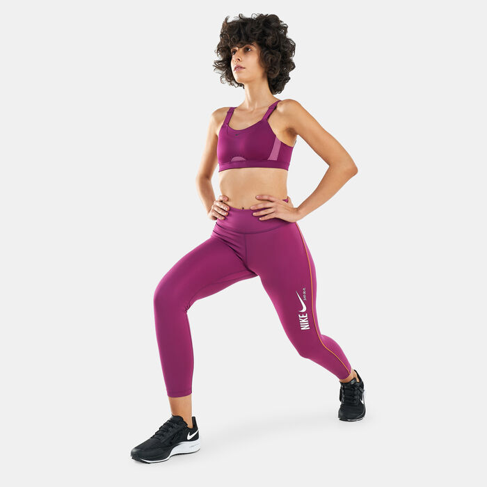 نايكي بنطال ليقنز وان دراي-فت 7/8 جرافيك للنساء أحمر image number 2