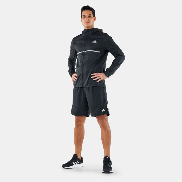 اديداس جاكيت اون ذا رن للرجال أسود image number 2