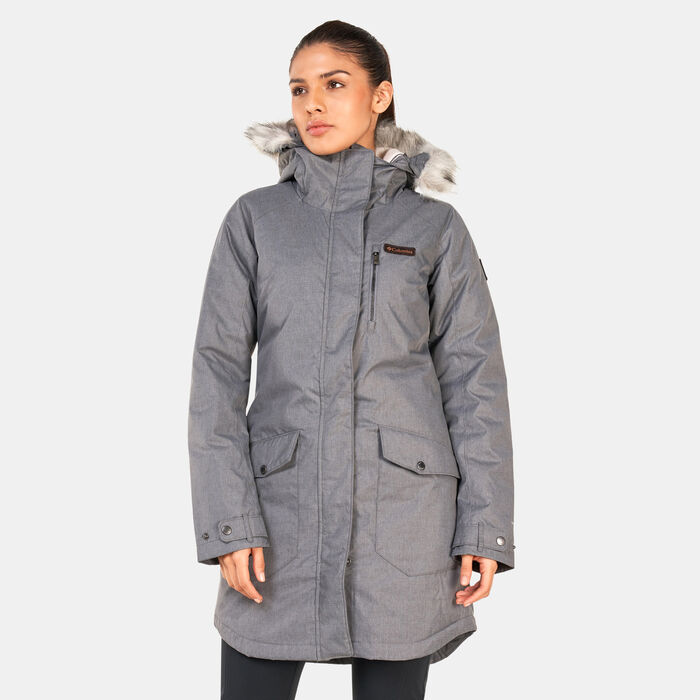 كولومبيا جاكيت ساتل ماونتن لونج العازل للنساء image number 1