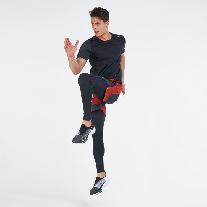 نايكي دراي-فت تشالنجر بنطال ضيق للجري للرجال أسود image number 2