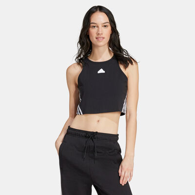 اديداس تيشيرت فيوتشر ايكونز 3-سترايبس للنساء أسود