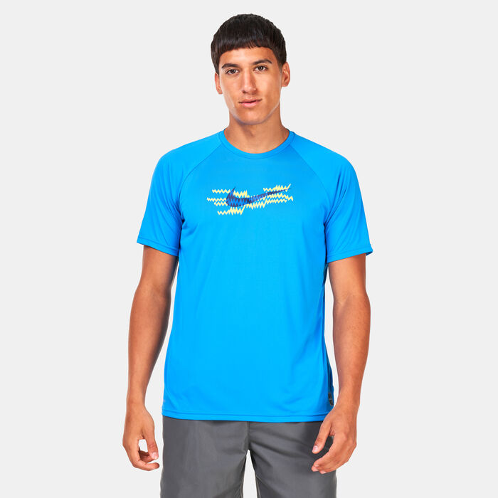 نايك سويم تيشيرت السباحة للرجال أزرق image number 0