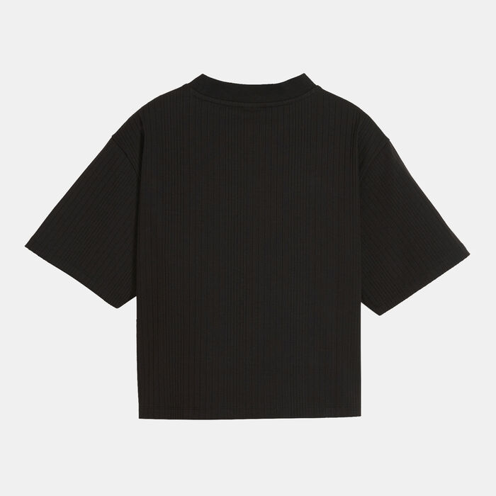 بوما تيشيرت بتر كلاسيكس للنساء أسود image number 1