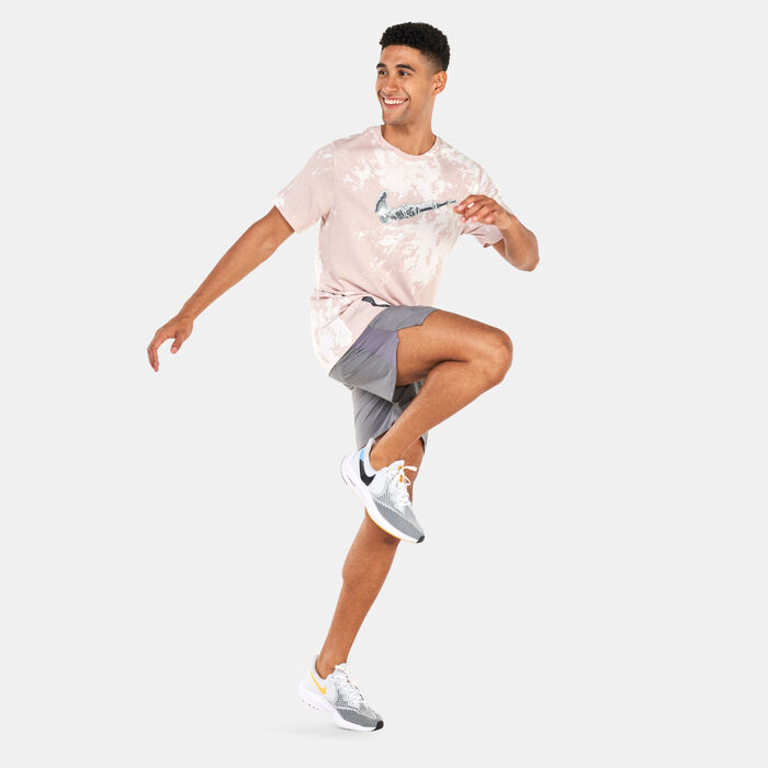 نايكي تيشيرت دراي-فت رن ديفيجن برينتد للرجال أبيض image number 2