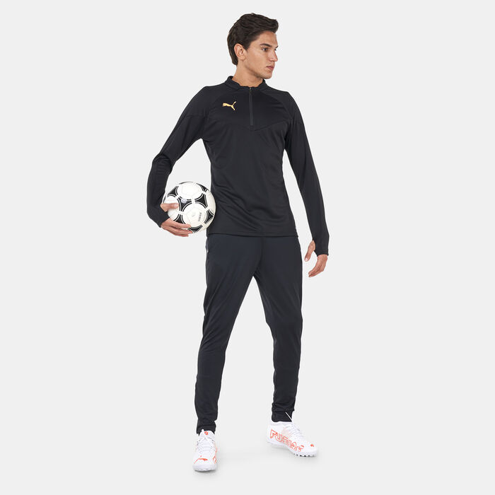 بوما جاكيت كرة القدم انديفيدوال فاينال ترينينج بربع سحاب للرجال أسود image number 2