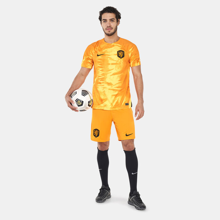 نايكي تيشيرت نيذرلاند دراي فت ستيديوم الأساسي للرجال - 2022 أصفر image number 2