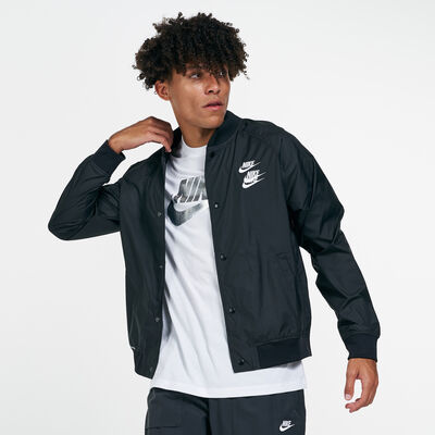 نايكي جاكيت سبورتسوير ووفن ورلد تور للرجال أسود