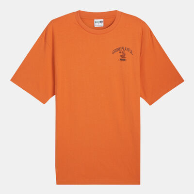 بوما تيشيرت جرافيكس جرو بلايفول للرجال برتقالي
