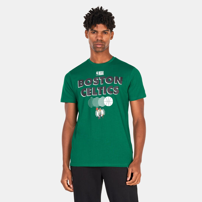 نيو ايرا تيشيرت بوستن سيلتيكس ان-بي-ايه جرافيك للرجال أخضر image number 0