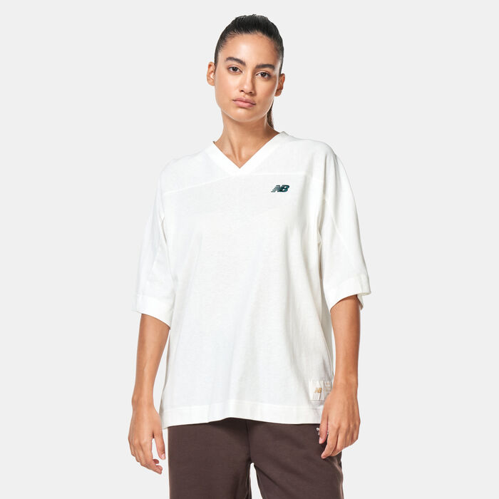 نيو بالانس تيشيرت سبورتسوير جريتست هيتس للنساء بيج image number 0