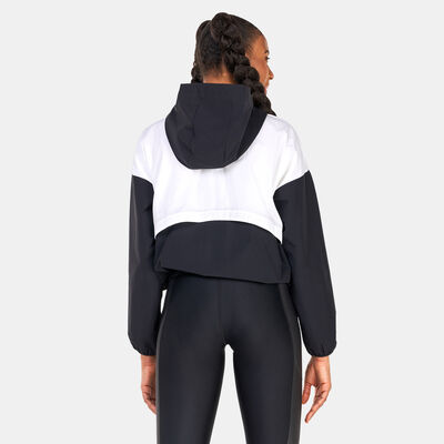 اندر ارمر جاكيت ووفن جرافيك للنساء أسود