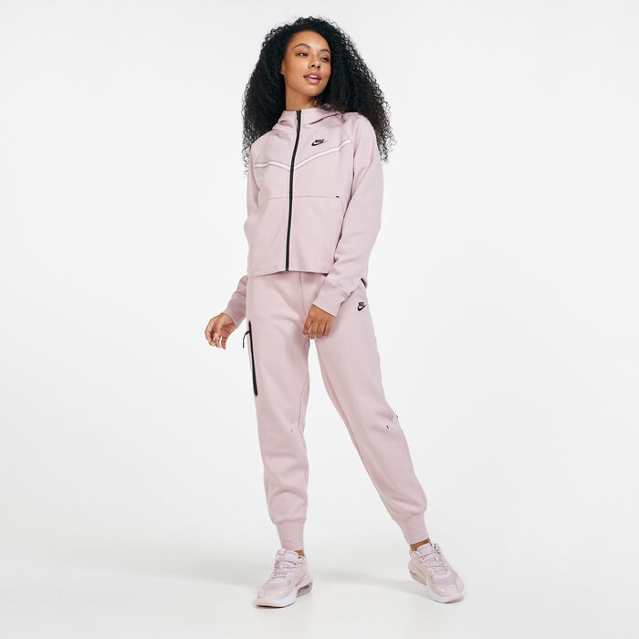 نايكي هودي سبورتسوير تك فليس ويندرنر للنساء أحمر image number 2