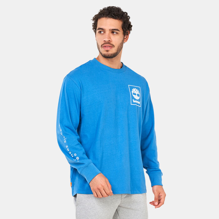 تمبرلاند تيشيرت باك اركايف جرافيك للرجال أزرق image number 0