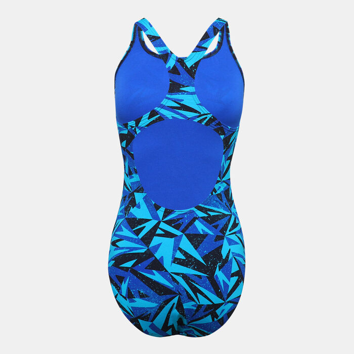 سبيدو بدلة السباحة هايبر-بوم اول اوفر برينت ميداليست للنساء (قطعة واحدة) أزرق image number 1