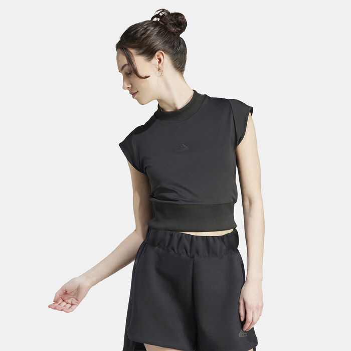 اديداس تيشيرت Z.N.E. للنساء أسود image number 0