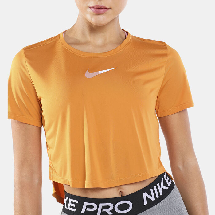 نايكي تيشيرت وان دراي-فت كروب للنساء أصفر image number 3