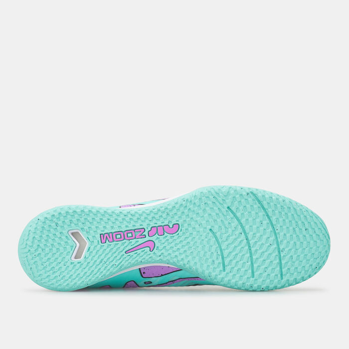 نايكي زوم ميركيوريال فيبر 15 أكاديمي آي سي حذاء كرة القدم للصالات الداخلية أخضر image number 3